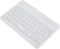 7 Inch Mini Universal Bluetooth Keyboard, Multi-Function Aluminum Alloy Portable Ultra-Slim Keypad, White Color