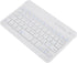 7 Inch Mini Universal Bluetooth Keyboard, Multi-Function Aluminum Alloy Portable Ultra-Slim Keypad, White Color