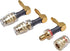 Right Angle Banana Plugs to 4mm Female Banana Jack Speaker Audio Adapter for Amplifier Sound Systems 4Pack