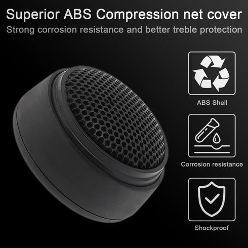 Car Tweeters, 2pcs Universal 1000W Dome Tweeter Sound Speakers for Auto Music Stereo