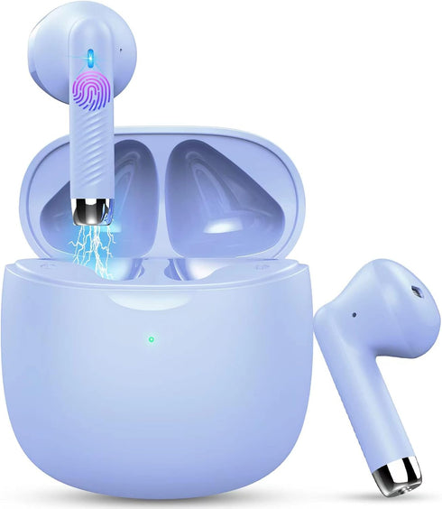 Wireless Earbuds, Bluetooth 5.3 Headphones in Ear with Noise Cancelling Mic, Stereo Bass, IP7 Waterproof Sports