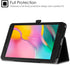 Fintie Folio Case for Samsung Galaxy Tab A 8.0 2019 - Slim Fit Vegan Leather Stand Cover, Black