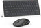 TECKNET Wireless Keyboard and Mouse Combo, Mini Cordless Computer Keyboard and Mouse Set, 2.4GHz, Quiet Click for PC,