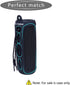LTGEM Silicone Carrying Case for JBL FLIP 5 Portable Bluetooth Speaker, Waterproof with Extra Carabiner