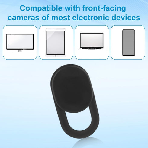 Goktvai 50pcs Laptop Camera Covers, Black Ultra-Thin Front Webcam Privacy Phone Camera Cover Slide Webcam Protects Your