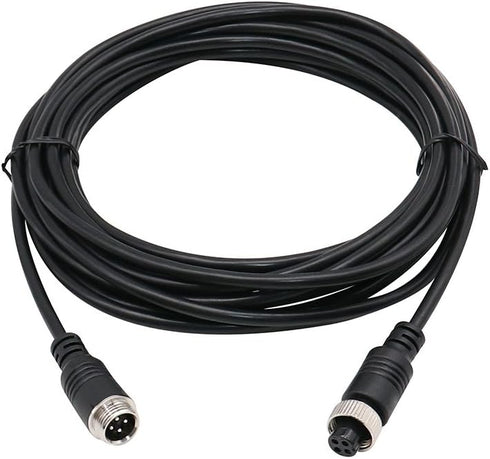 Car Video Extension Cable, 4Pin Aviation Video Extension and Power Cord, 15ft/5m