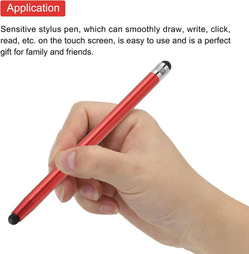 MECCANIXITY 3pcs Stylus Pens for Touch Screens, Dual Rubber Tips Capacitive Stylus, Universal Tablet Pen Sensitivity