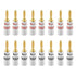 Nakamichi Excel Series 24k Gold Plated Banana Plug 12 AWG - 18 AWG Gauge Size for Speakers, 16 Pcs (8-Pairs)