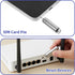 Wanmu 2 1 Reset SIM Card Ejector Tray Removal Tool with Cleaning Brush, Portable in Keychain EDC Ejector Pins Needle