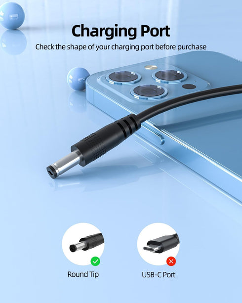15V Charger for Theragun Mini Prime G4-Mini-PKG-US Mini-PKG-AU Massage Replacement Power Cord Supply