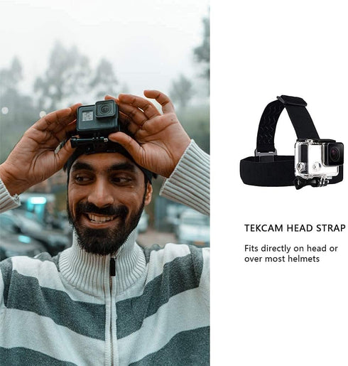 Action Camera Head Mount Strap, Wearing Head Belt Compatible with GoPro Hero 12 11 10 9 8 7 6 5, AKASO, Dragon Touch