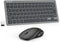 TECKNET Wireless Keyboard and Mouse Combo, Mini Cordless Computer Set, 2.4GHz, Silent Adjustable 1600 DPI, Quiet Click