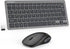 TECKNET Wireless Keyboard and Mouse Combo, Mini Cordless Computer Set, 2.4GHz, Silent Adjustable 1600 DPI, Quiet Click