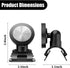 FALVFUN 360 Car Phone Holder, Magnetic Adjustable Vehicle Windshield Dashboard Cell Phone Mount, Hands Free Automotive