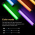RGB Handheld Photography Lamp, Dimmable LED Light Portable Vlog Light with 2000mAh Battery, Adjustable Music Rhythm