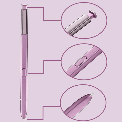 2 Pack Galaxy Note 9 Stylus Pen with Bluetooth for Samsung Galaxy Note9 N960 Touch Screen S Pen (Lavender Purple)