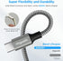 etguuds 10ft Long USB C Cable 2-Pack, Fast Charging Nylon Braided, Compatible with Samsung Galaxy Note 20/10/9/8,