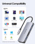 LENTION USB C Hub with 4K HDMI - 3 USB 3.0, SD/Micro SD Card Reader for MacBook Pro & Air