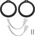 RED WOLF Front Rear Door Speaker Adapter + Wiring Harness for 2008-2013 Honda Civic Accord CRV