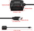 RIIEYOCA OBD2 24 (11.5FT/3.5M) Power Cable for Dash Cam,USB-C to OBD-II Hardwire Adapter with Switch Button Connector