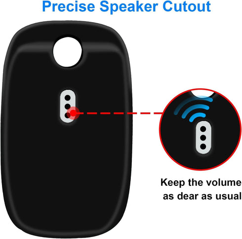 Protection Case for Tile Pro 2022 Tracker, 4Pack Silicone Soft Cover with Keychain, Black & White