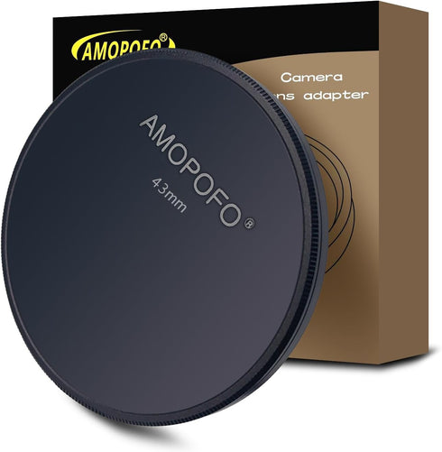 43mm Metal Lens Cap, Compatible with All 43mm Camera Thread Lenses and Accessories, CNC Machined