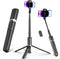 KINGJOY 61" Selfie Stick Tripod with Bluetooth Remote, Heavy Duty Aluminum Extendable Vlogging