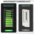 SPMST 1.2V 5V 2A 8-Slot AA AAA Battery Charger, Suitable for Ni MH Batteries, Type-C Fast LED Light as Charging