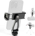 ZOINSHOT 360 2 1/4" All Metal Phone Tripod Mount, Rotation Tripod Phone Mount with Cold Shoes, Adjustable Cell Phone