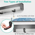 WALI Sound Bar Mounts Under TV - Universal Wall Mount Shelf with Anti-Skid Pad for All Types of Wall