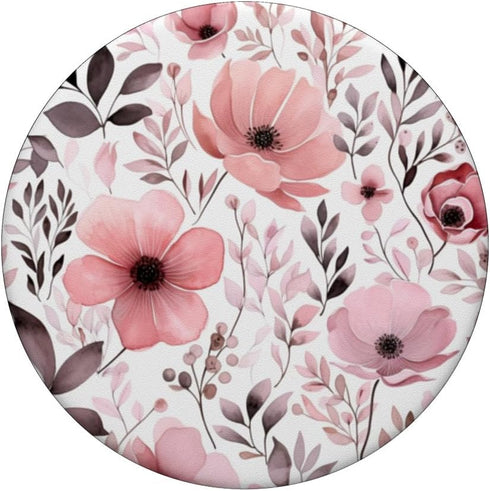 Pink Floral Flower Bouquet Cute Pattern PopSockets Standard PopGrip