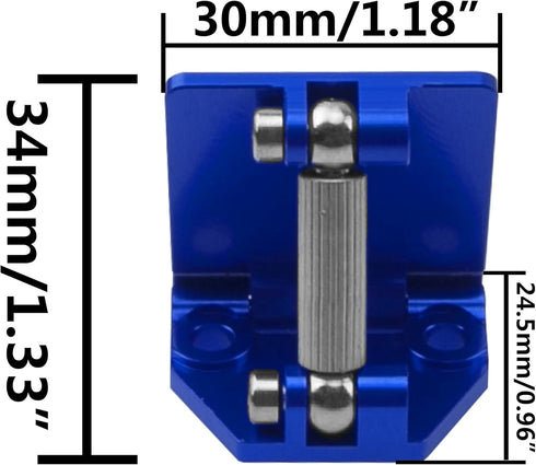 2Pack M41 Vgoohobby Aluminum Alloy Adjustable Trim Tabs Compatible with Traxxas DCB Catamaran RC Boat Upgrade Part