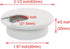 2pcs 2 Inch Desk Wire Cord Cable Grommets Hole Cover for Office PC Desk Organizer (White)