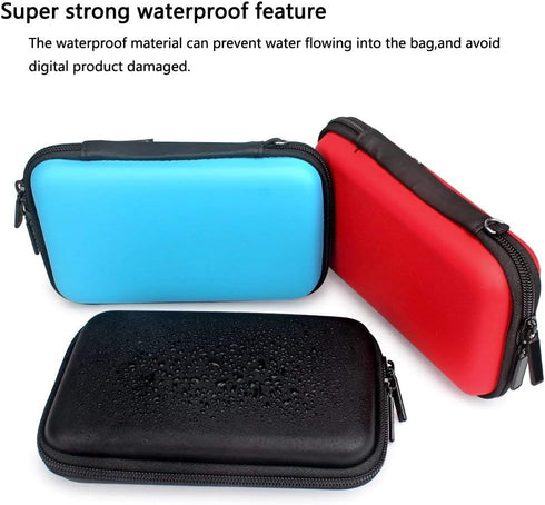 Aprince Waterproof Digital Gadget Case for Memory Card, Designed for External Hard Drive, USB Flash Drives, Power Banks