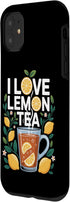 Refreshing Citrus Tea Enthusiasts Collection 11 I Love Lemon Tea Citrus Delight Design Case for iPhone