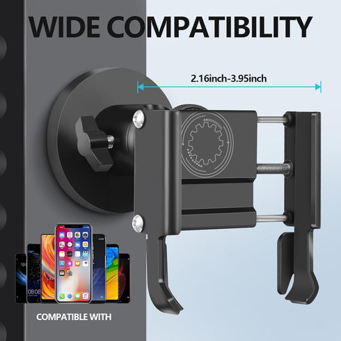 Gym Magnetic Phone Holder, All Metal Magnet Base Mount for Gym Equipment, Compatible with All Smartphones