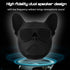 Bulldog Speaker Wireless Bluetooth Speaker, French Bulldog Speaker Portable Mini Speaker Bulldog Head Cool Artistic Stereo Decorative Speaker Supported USB & T Flash Card, for Phone, Computer, Tablet