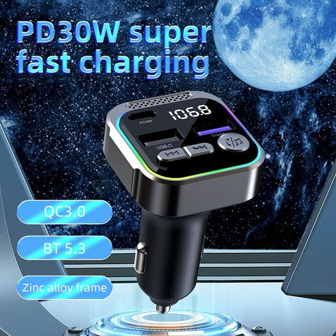 3 Port Fast Car Charger, PD30W & QC3.0 Cigarette Lighter Adapter for Rapid Charging Multiple Devices, Compatible with