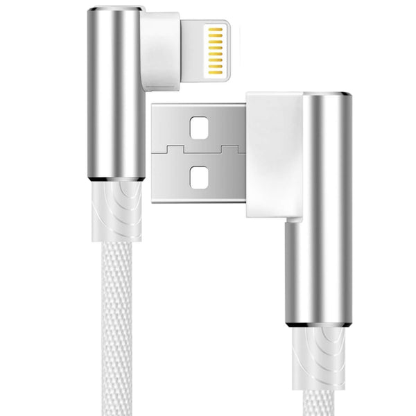 iPhone Lightning Charger, 1 Pack 3 Ft Silver Apple MFi Certified Cable Nylon Braided Cable Fast Charging Cord Compatible with iPhone 14 13 12 11 Pro Max XR XS X 8 7 6 Plus SE iPad
