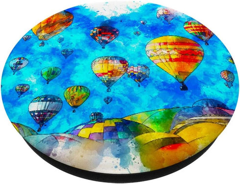 Hot Air Balloon Pop Socket - Hot Air Balloon Festival PopSockets PopGrip: Swappable Grip for Phones & Tablets