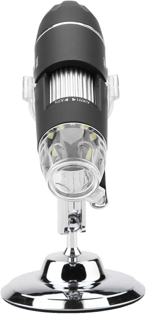 HD Digital Microscope, 50X-1600X Microscope with Stand, Handheld Electronic Microscope for Jewelry Appraisal
