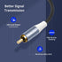 10FT 2RCA 2RCA Cord,2 player-2Pack Gold-Plated Male to Male Aluminum Shell Auxiliary Audio RCA M/M Stereo Audio Cable