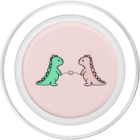 PopSockets PopGrip for MagSafe Funny And Cute Dinosaur T Rex Green Dino And Pink For Girls