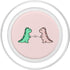 PopSockets PopGrip for MagSafe Funny And Cute Dinosaur T Rex Green Dino And Pink For Girls