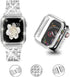 Compatible Apple Watch Band 49mm 46mm 45mm 41mm 38mm 40mm 42mm 44mm, 2 Pack Bling Crystal Diamonds Case Cover for