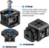 3 1/4"-20 Port Cold Shoe Mount Adapter with Thread for Camera Cage Flash LED Monitor Microphone, Aluminum Camera Triple