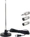 Kaunosta FM Antenna for Stereo Receiver Indoor, Telescopic FM Radio Antenna Heavy-Duty Magnetic