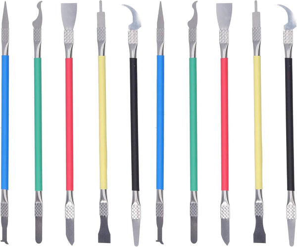 CPU Glue Removal Tool, 2Set TE-018 5 in 1 BGA Repair Knife, Disassembly Tool for Motherboard Chip