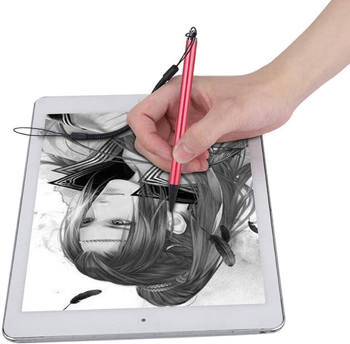 Screen Touch Painting Pen, Resistive Hard Tip Stylus Pen with Spring Rope for POS/PDA/Car Navigator/Resistive Mobile