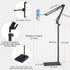 SAMHOUSING 6LB Tablet Floor Stand with Weight, Overhead Bed phone Stand Angle Height Adjustable Arm Stretchable Stand